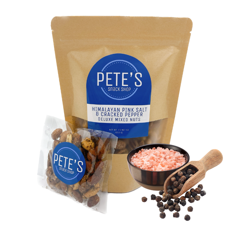 750x750 Himalayan Pink Salt and Cracked Pepper Mixed Nuts - 2 Sizes - Pete's Snack Shop - Website