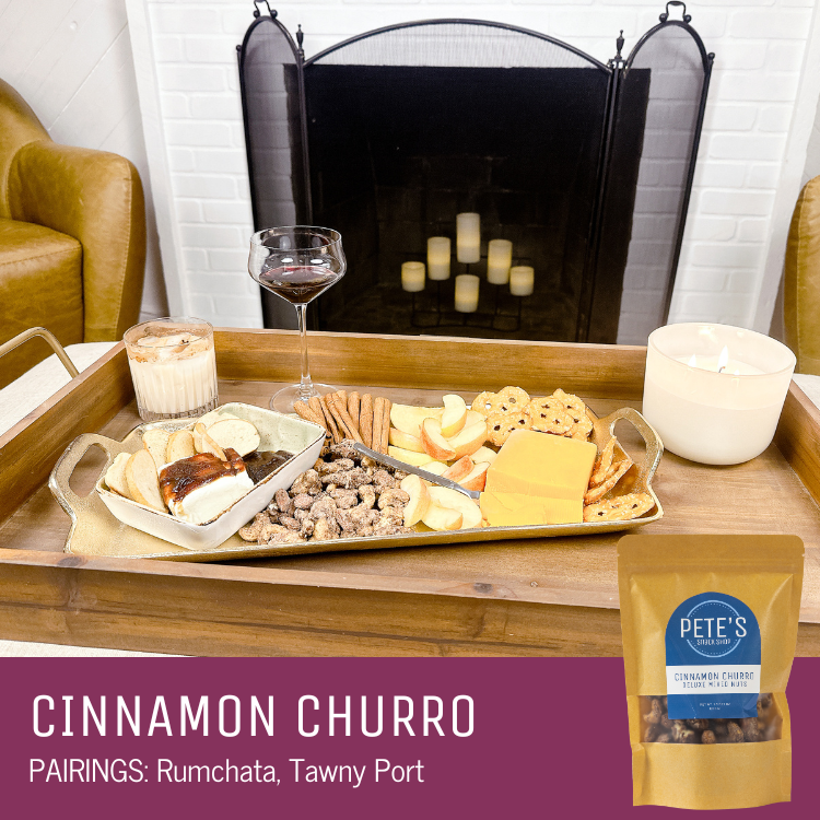 Cinnamon Churro Mixed Nuts - Food and Drink Cocktail Pairings - Pete's Snack Shop